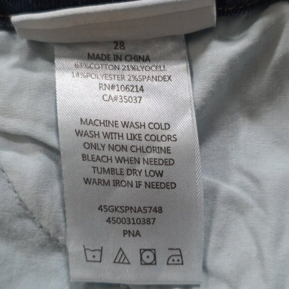 Joes Jeans Womens 28 Blue The Charlie High Rise Skinny Ankle Side Denim Braids - Picture 13 of 16